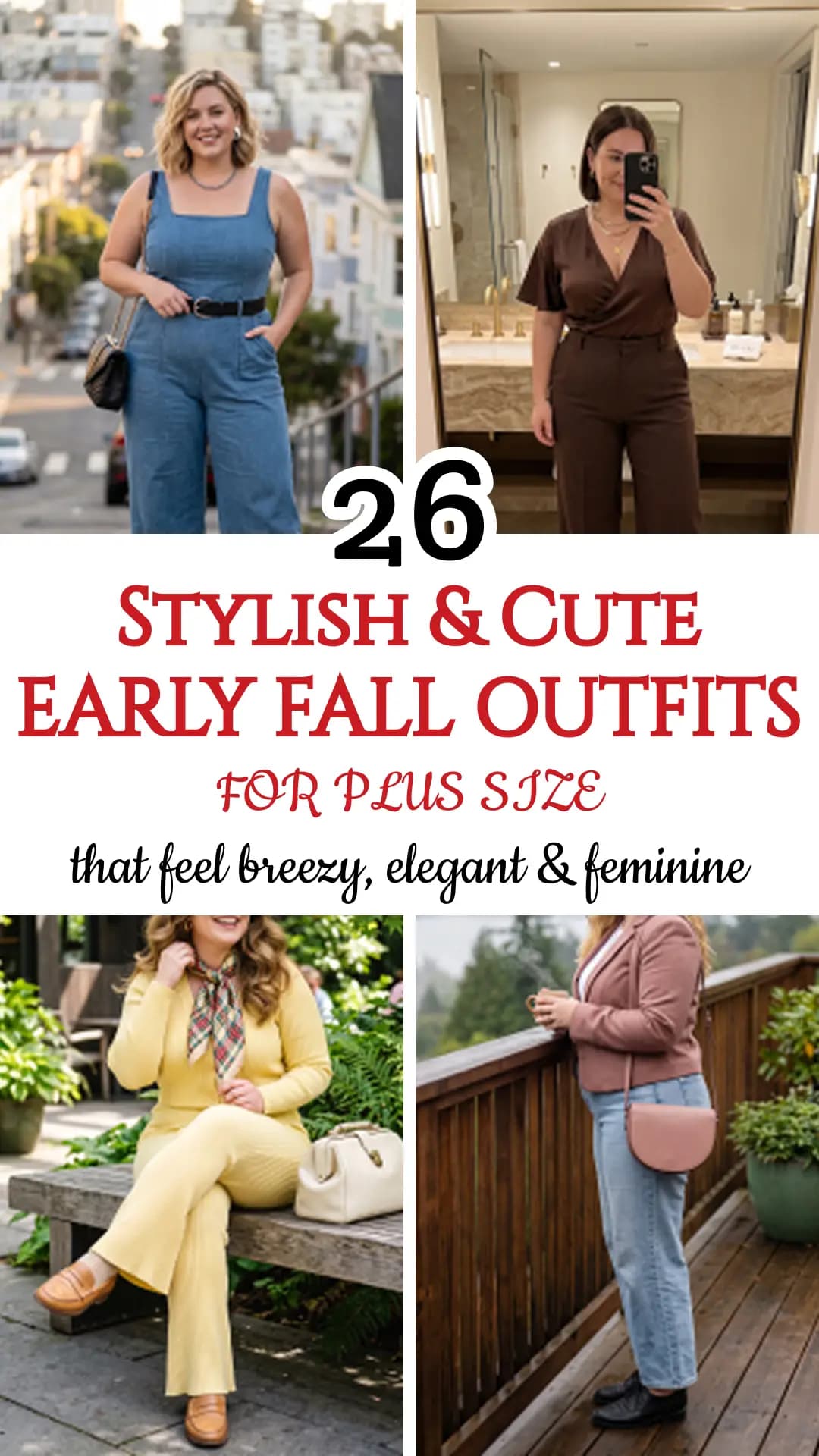 25 Plus Size Early Fall Outfits That Feel Breezy, Elegant and Feminine (2026) | Curvy Autumn Style Guide & Layering Ideas