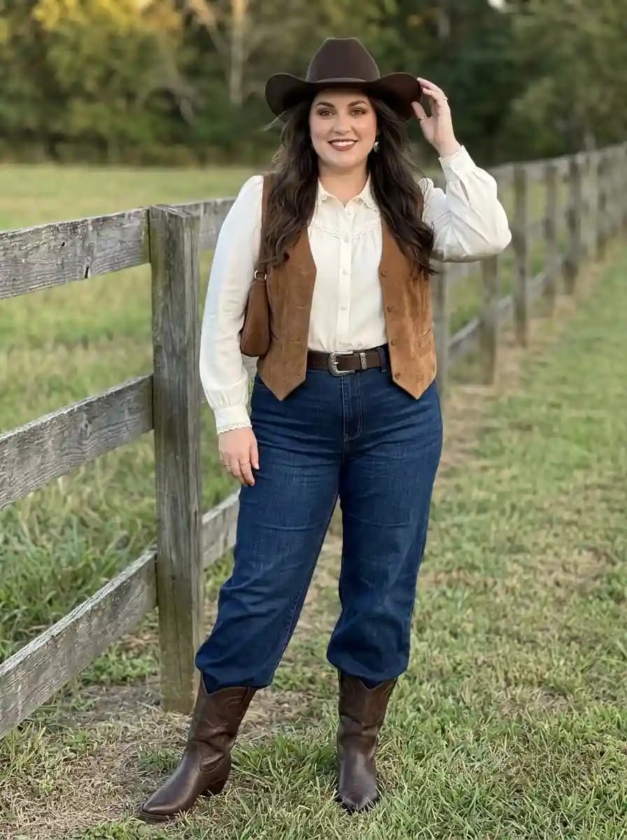 Classic Western Cowgirl Outfit