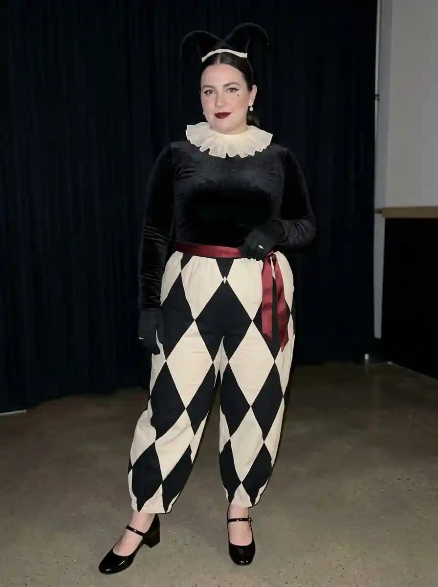 Classic Harlequin Jester Costume