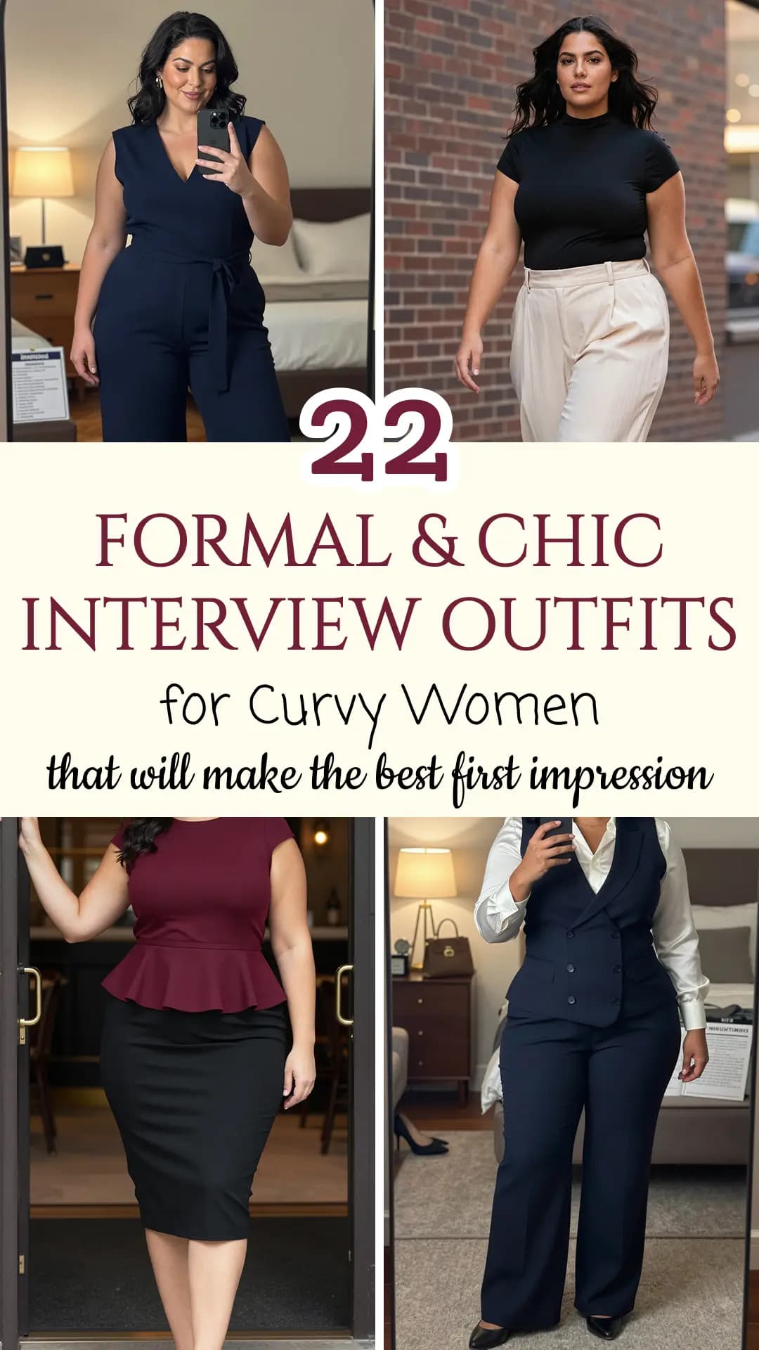 22 Chic & Formal Interview Outfits for Plus Size Women in 2026
