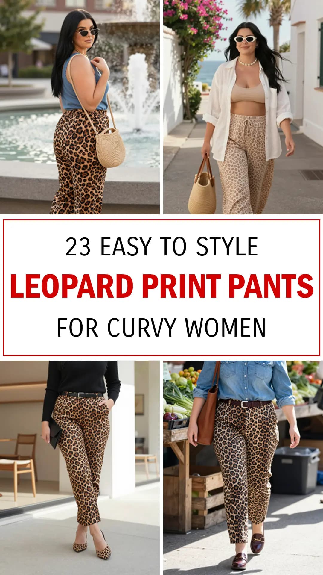 23 Fierce Leopard Print Pants Outfits for Curvy Women (2026) | Bold Streetwear, Night Out Looks & Flattering Fits
