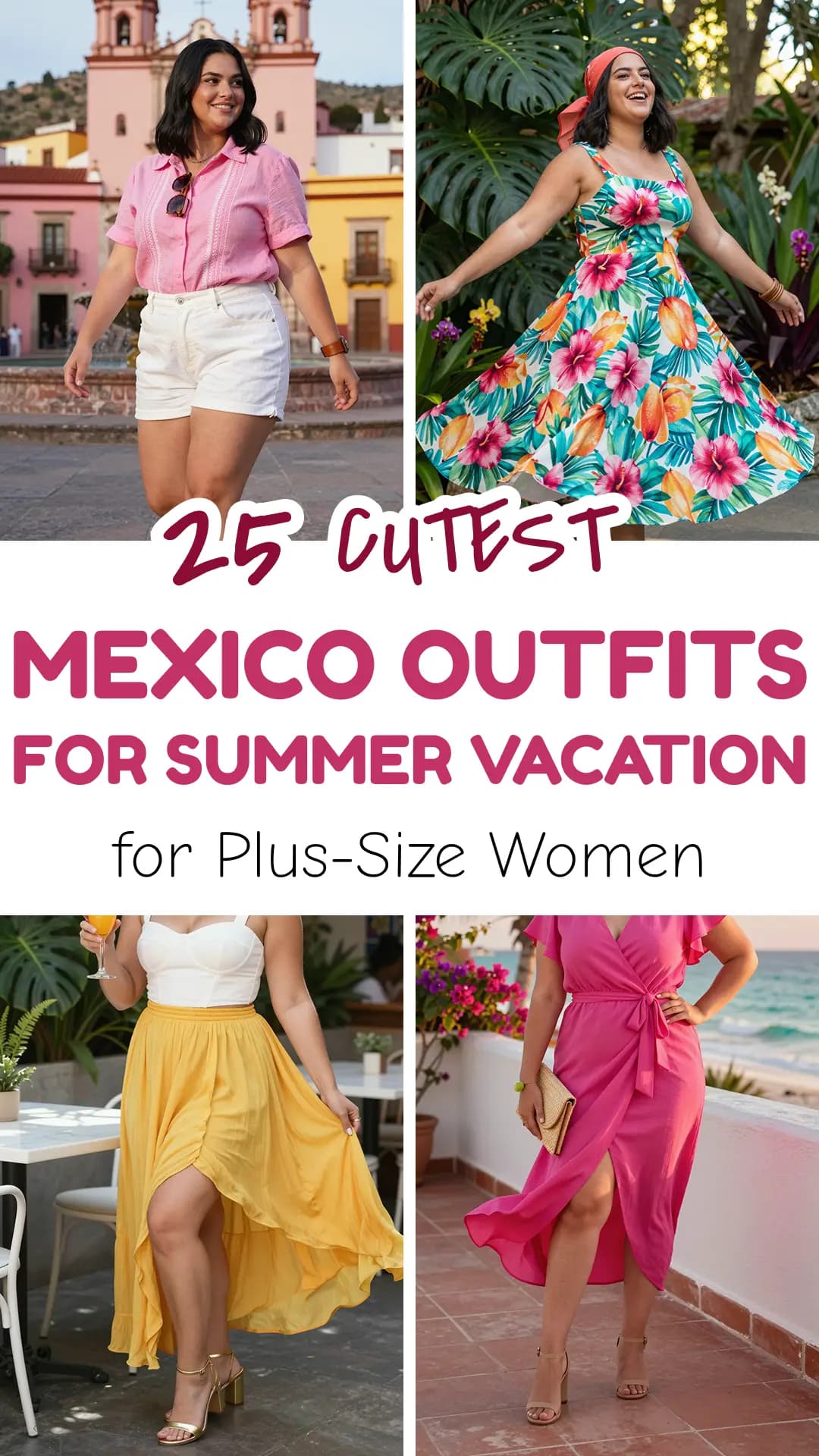 25 Stunning Mexico Vacation Outfits for Plus Size & Curvy Women (2026) | Chic Resort Wear, Tropical Beach Styles & Vibrant Nightlife Looks for Your Next Getaway
