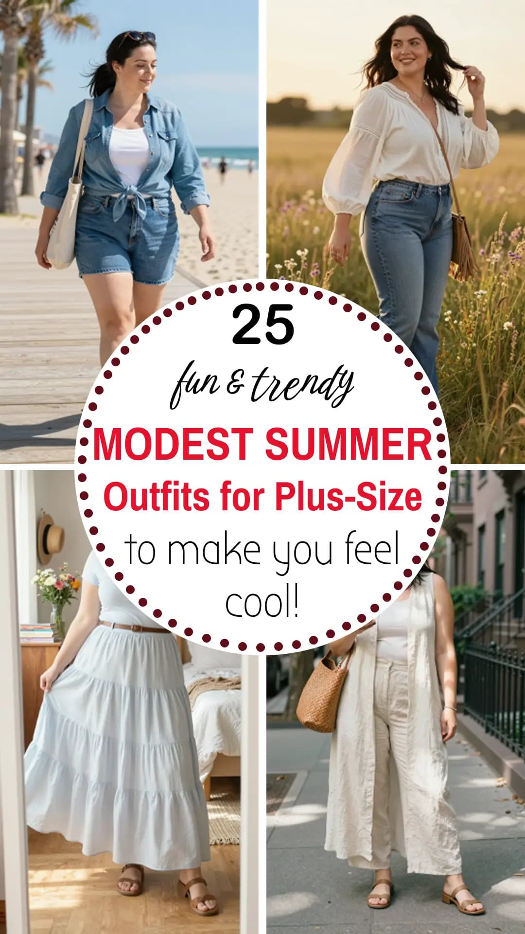 25 Chic Modest Summer Outfit Ideas for Curvy Women (2026) | Elegant & Breezy Conservative Styles for Plus Size Women to Stay Cool and Stylish in the Heat