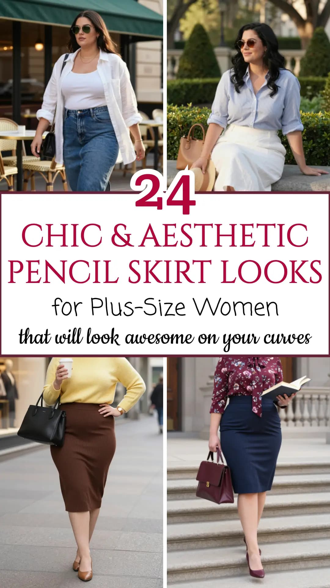 24 Pencil Skirt Outfits for Plus Size Women (2026) | Styling Ideas That Actually Flatter & Curvy Style Guide