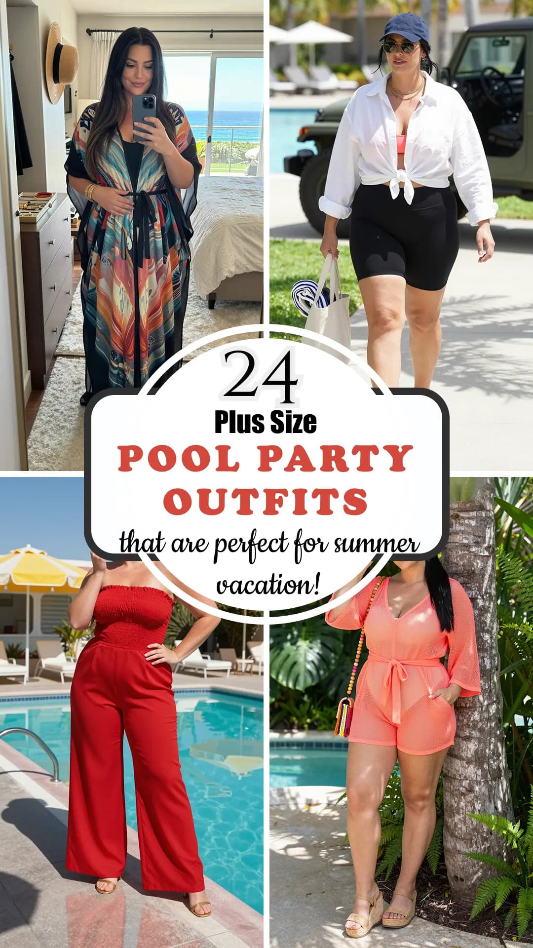 24 Stunning Pool Party Outfits for Plus Size Women in 2026 | Chic Swimwear, Breezy Cover-Ups, Resort Wear & Summer Styles to Celebrate Your Curves with Confidence