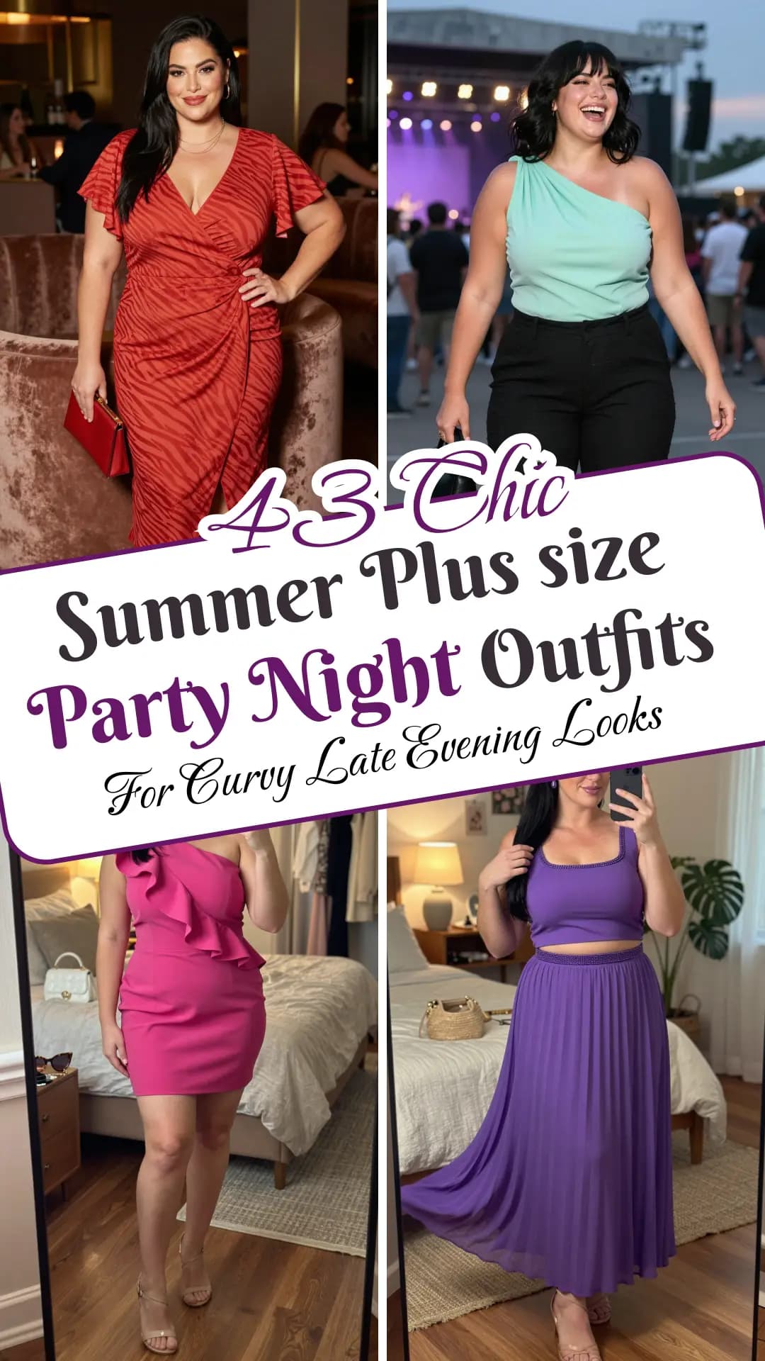 43 Stunning Summer Party Night Outfits for Plus Size Women (2026) | Chic Date Night Styles, Flattering Party Looks & Romantic Curvy Outfits for Every Special Night