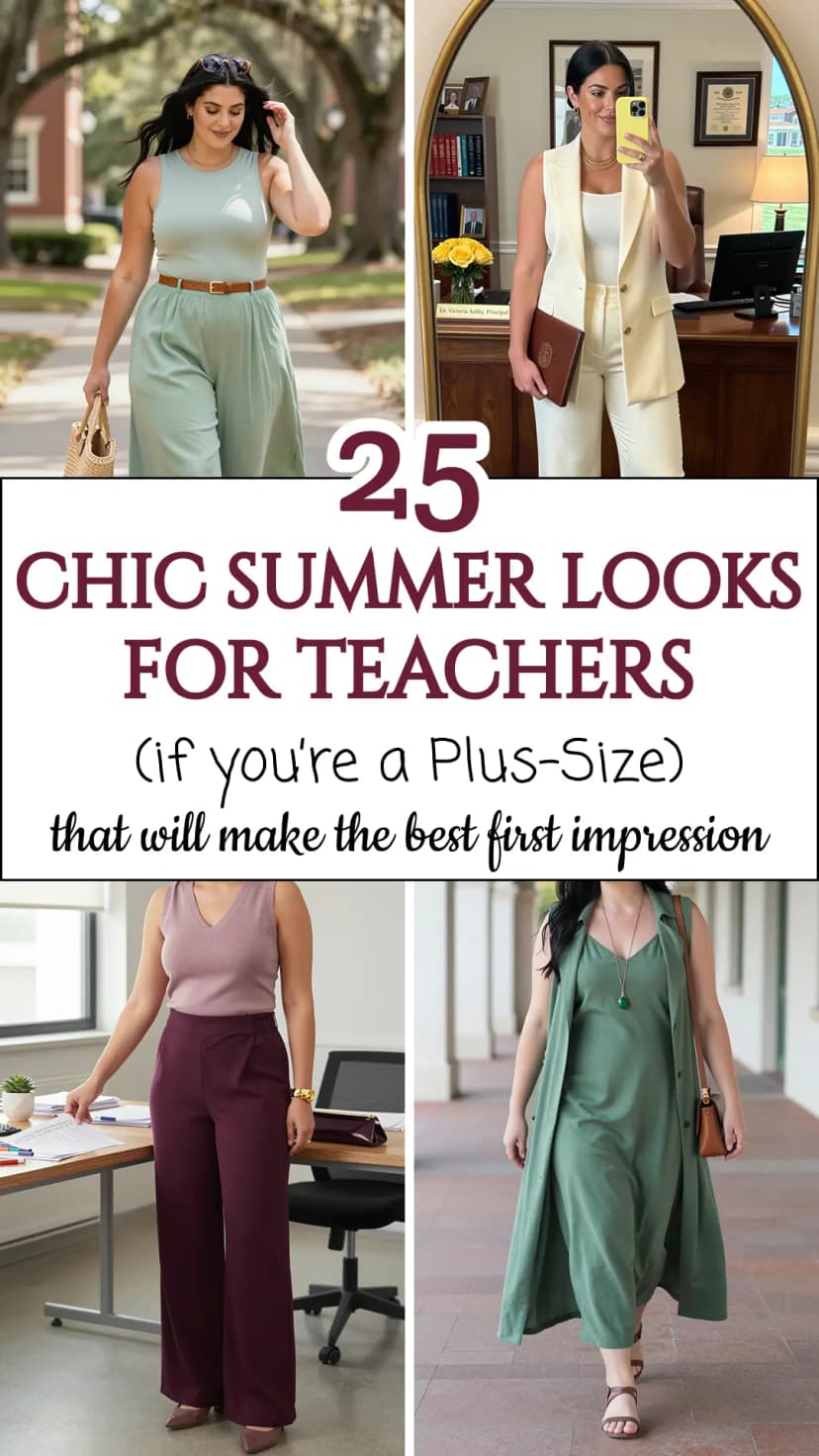 Summer Teacher Outfits for Plus Size Women