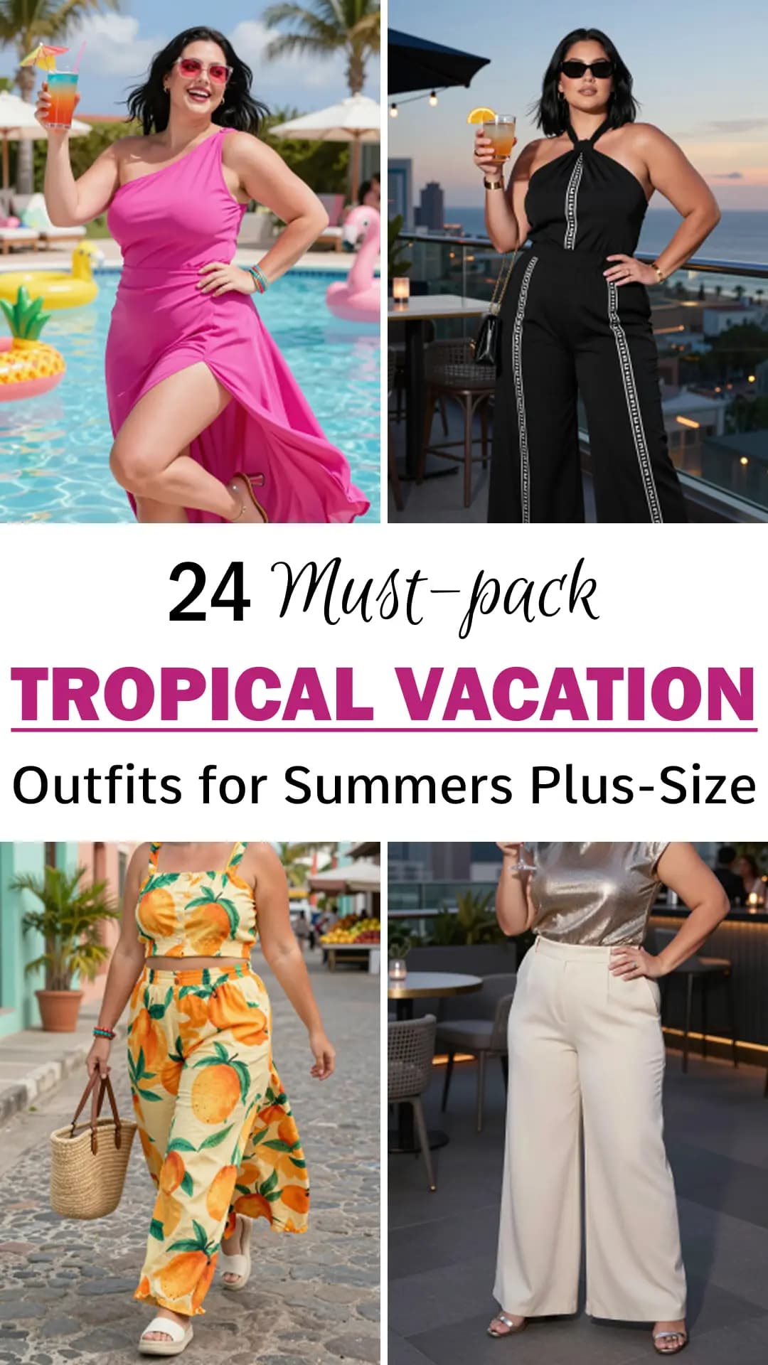 24 Stunning Tropical Vacation Outfits for Plus Size Women (2026) | Chic Resort Wear, Breezy Beach Looks & Vibrant Island Fashion for Curvy Travelers to Shine in Paradise