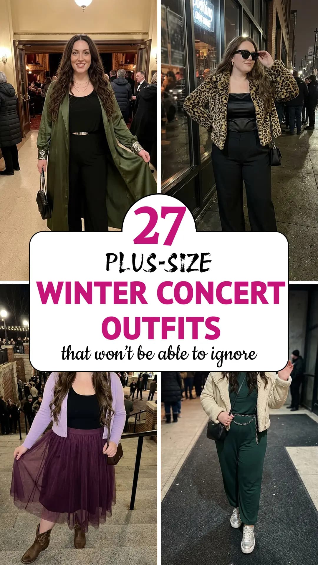 26 Curvy Plus-Size Winter Concert Outfits That Own the Spotlight