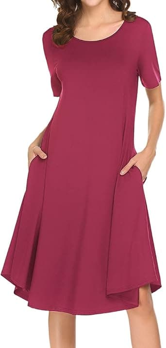 Mauve plus-size short-sleeve midi dress