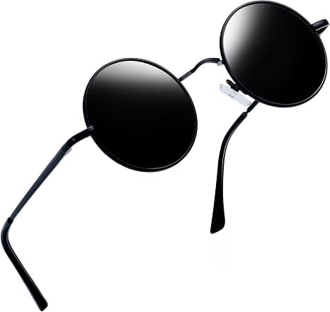 Black round sunglasses