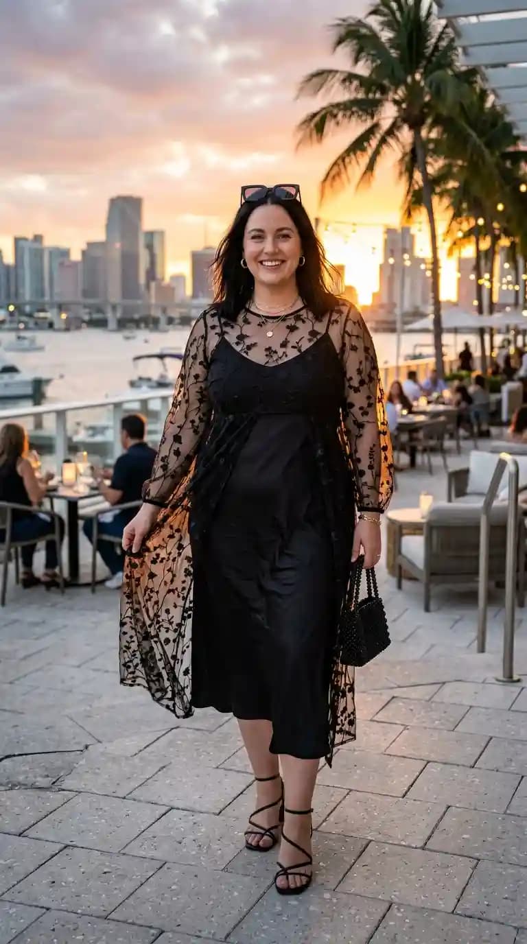 25 Chic All-Black Bachelorette Party Outfits for Plus Size Women (2026)
