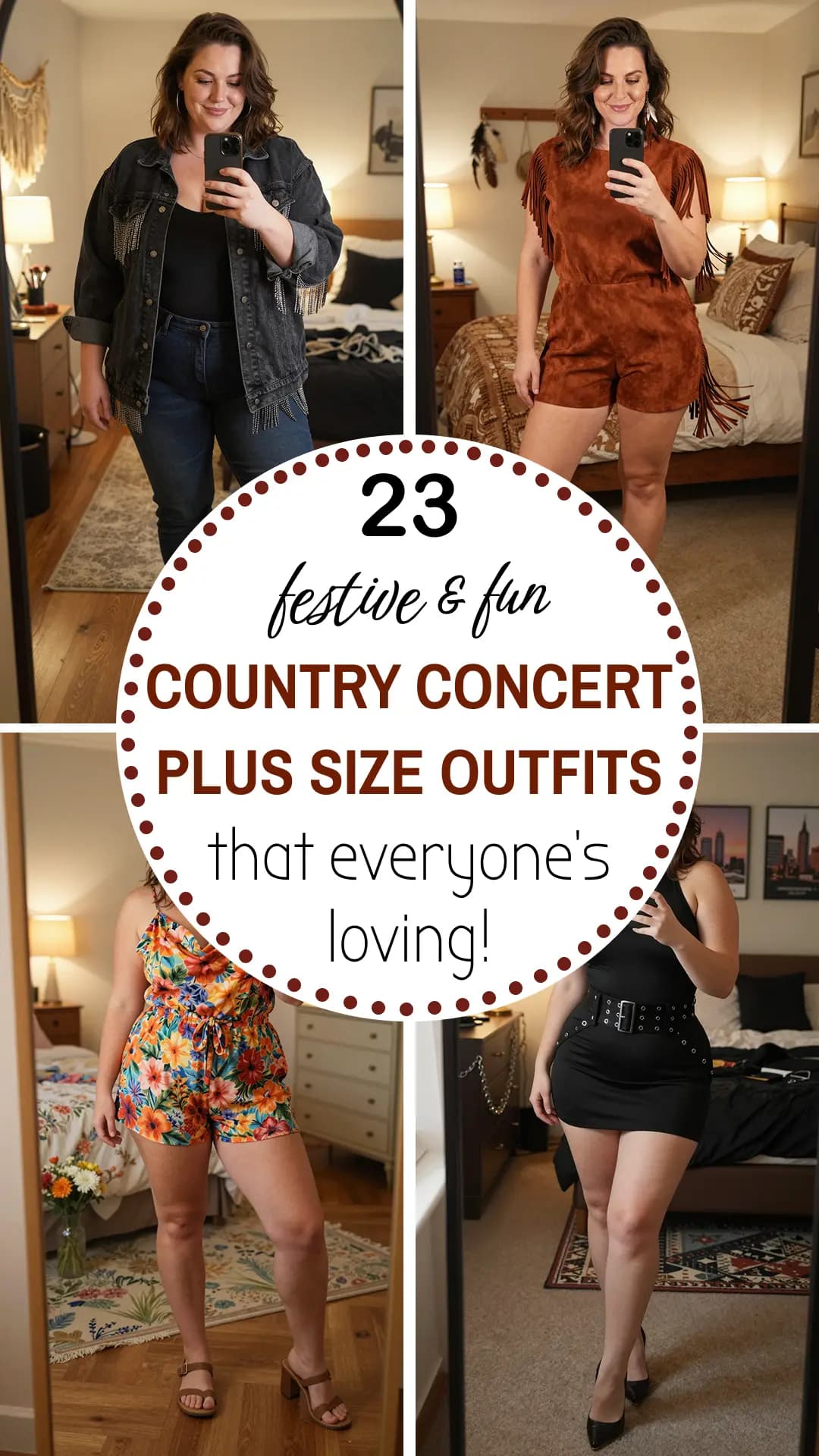 23 Country Concert Outfit Ideas for Plus Size Curvy Women in 2026