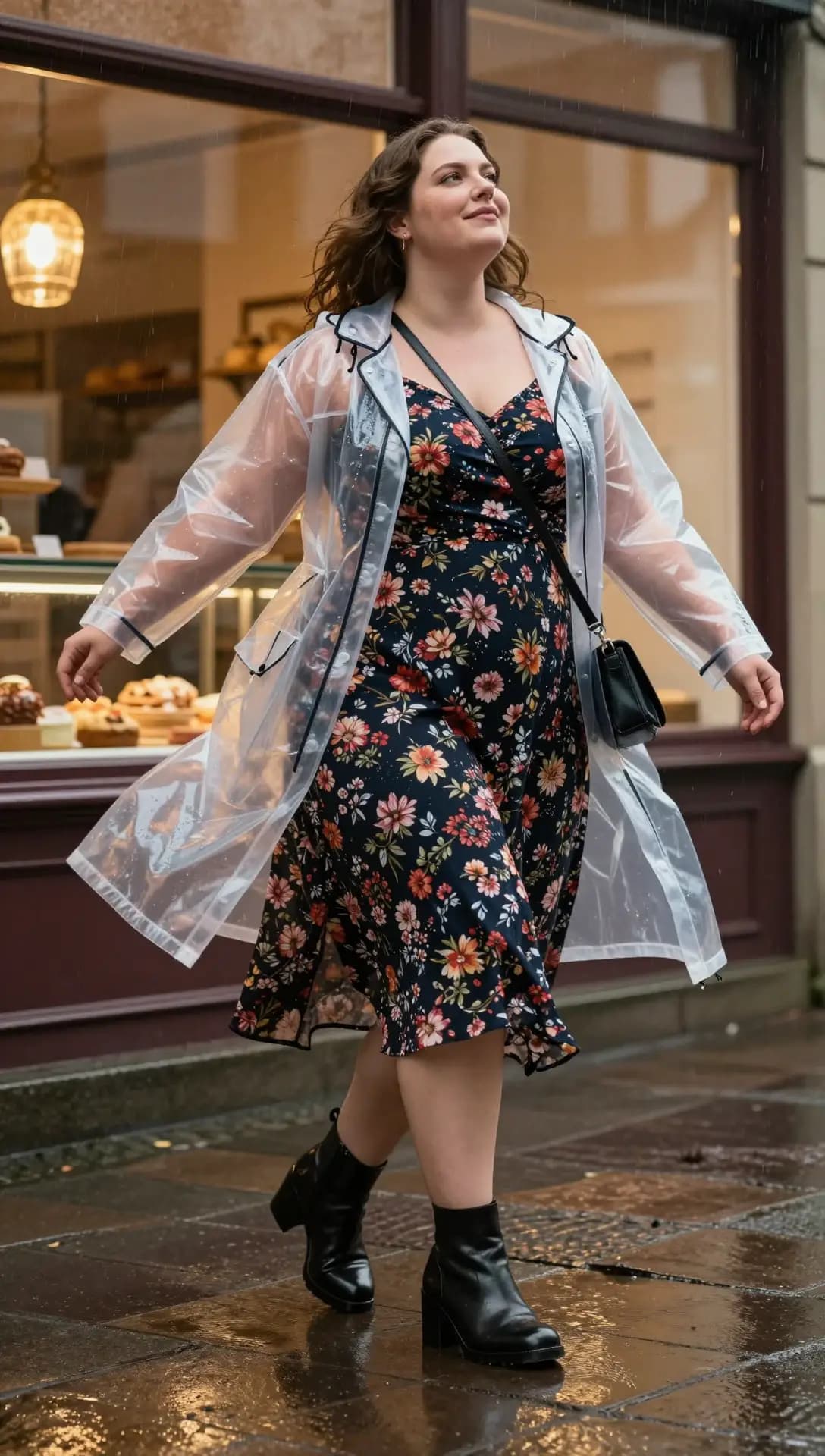 22 Stylish Rainy Day Outfits for Plus Size Curvy Women in 2026