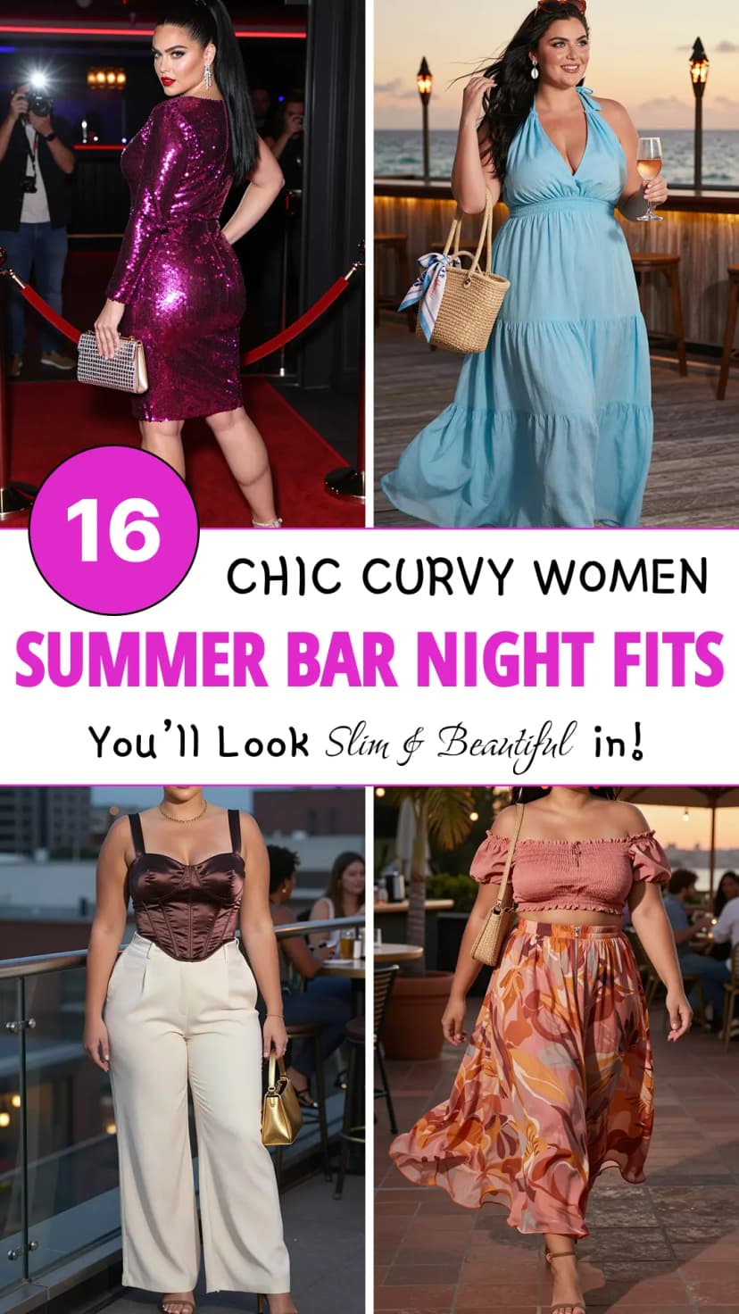 Summer Bar Night Outfits for Plus Size