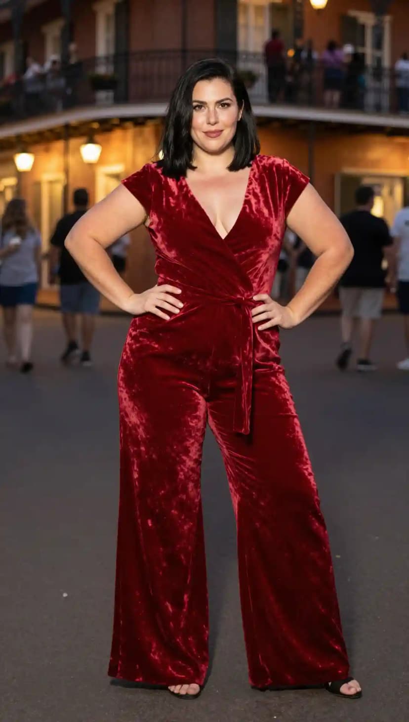 Red Velvet Jumpsuit