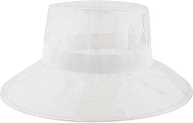 Translucent clear fisherman rain hat
