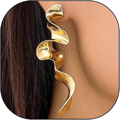 Gold drop earrings