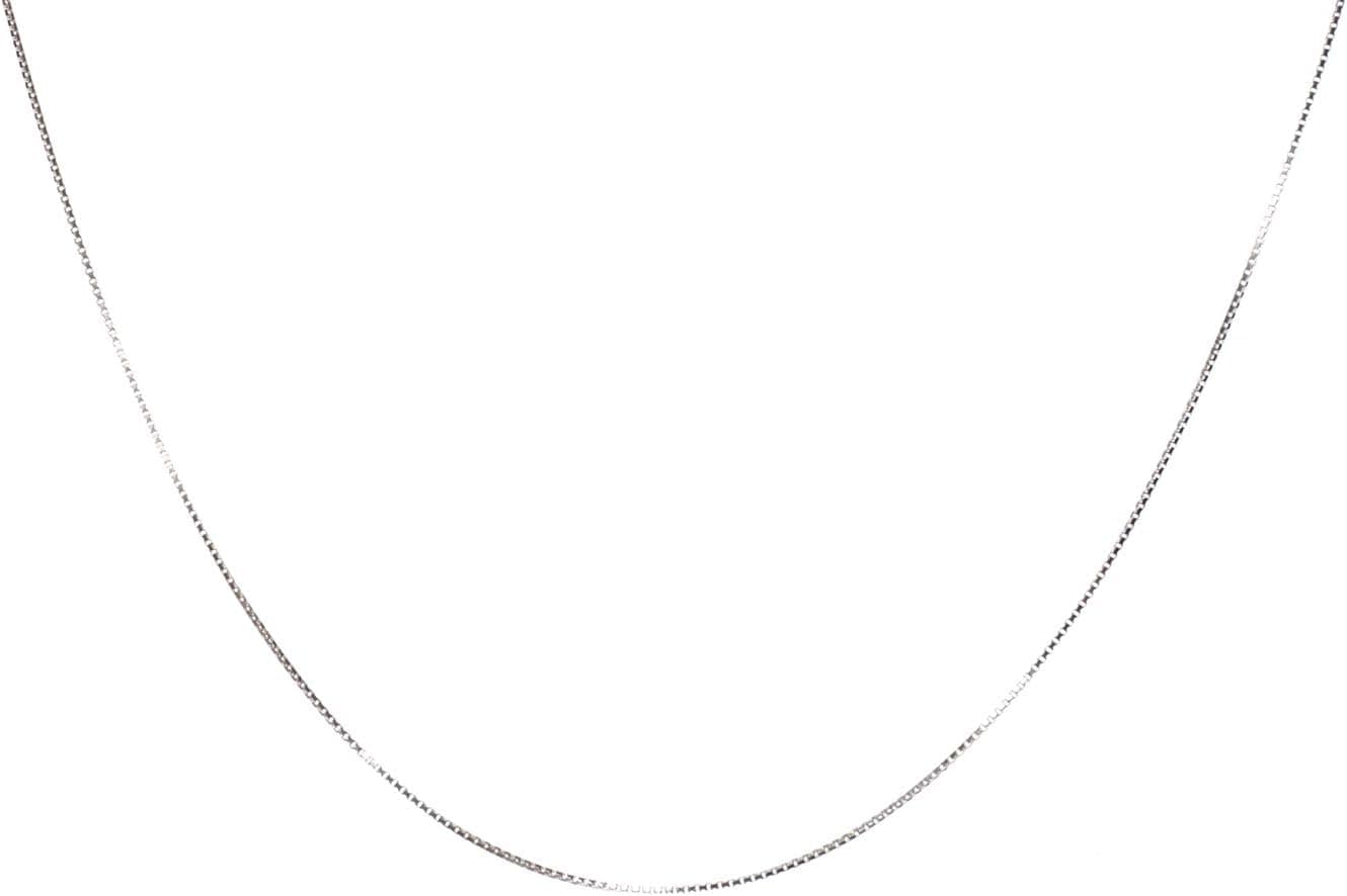 Sterling-silver delicate box-chain necklace