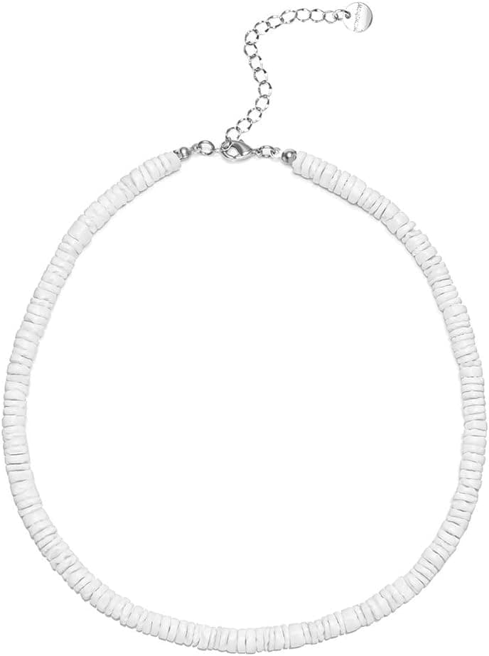Puka shell choker necklace