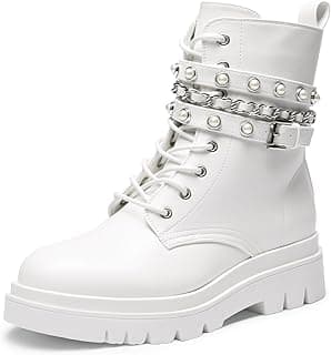 White combat boots