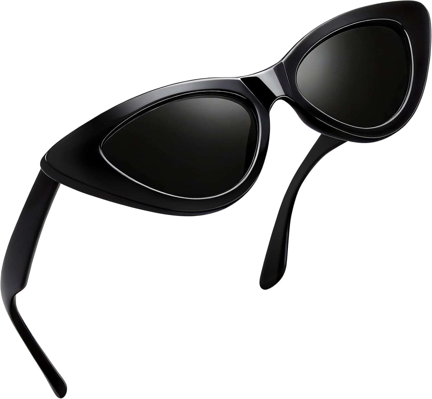 Black cat-eye sunglasses