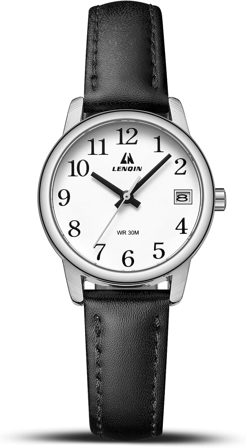 Silver-and-black classic watch