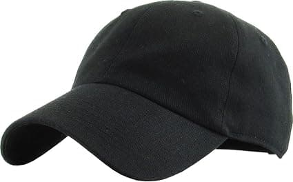 KBETHOS black adjustable cotton baseball cap