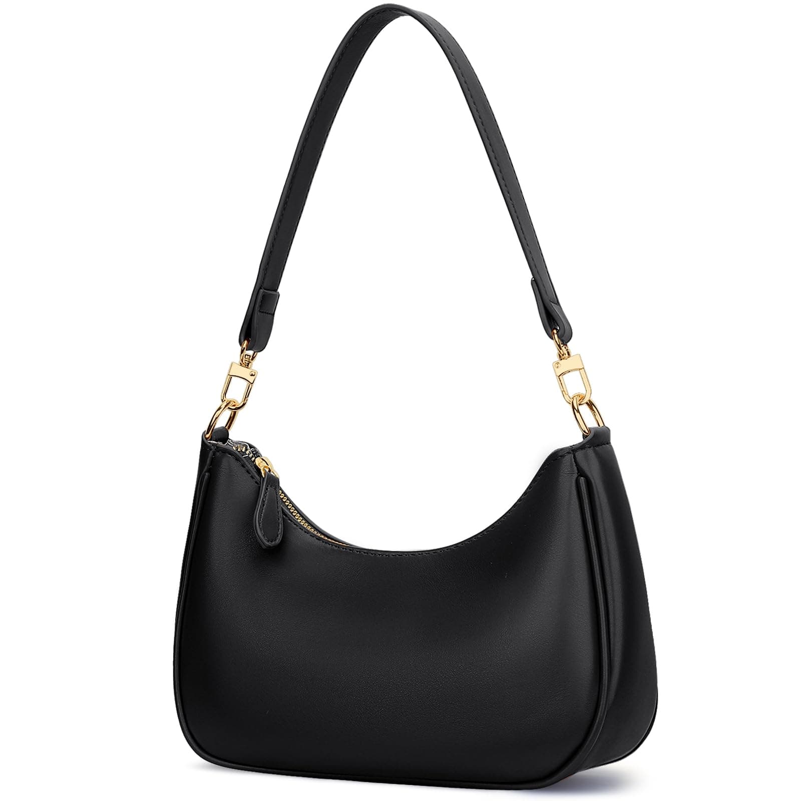 Black structured shoulder bag