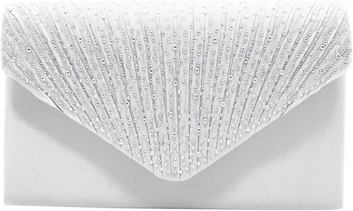 White formal evening clutch