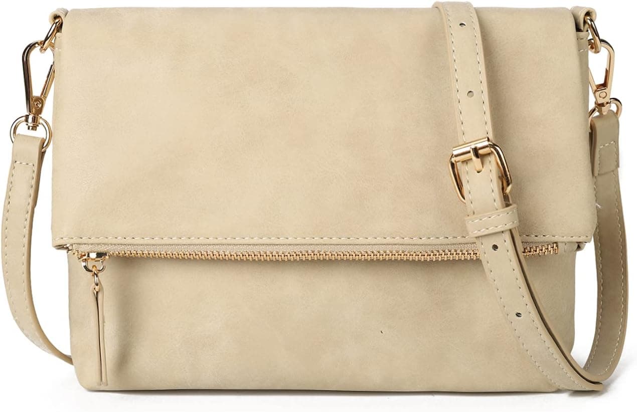 Cream crossbody bag