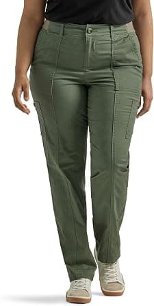 Lee plus-size olive utility cargo-style pants