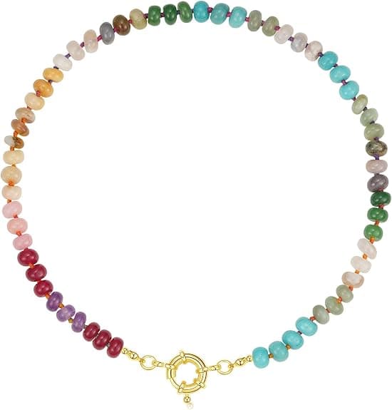 Turquoise beaded necklace