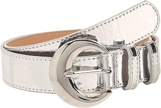 Silver holographic waist belt