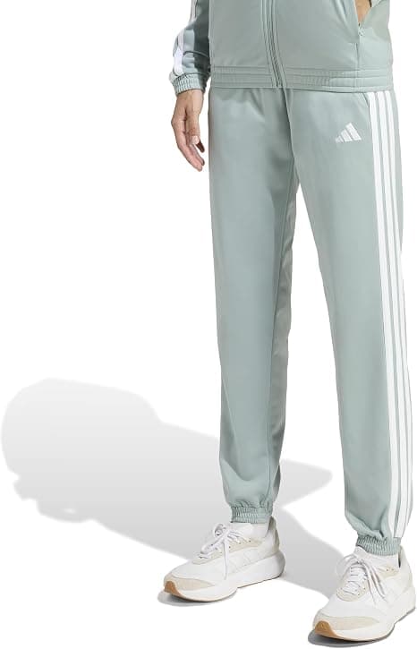 Sage-green plus-size track pants