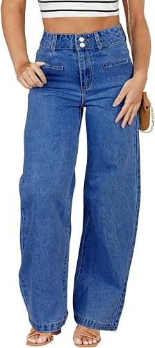 Eytino dark-blue straight-leg jeans