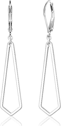 Silver statement earrings