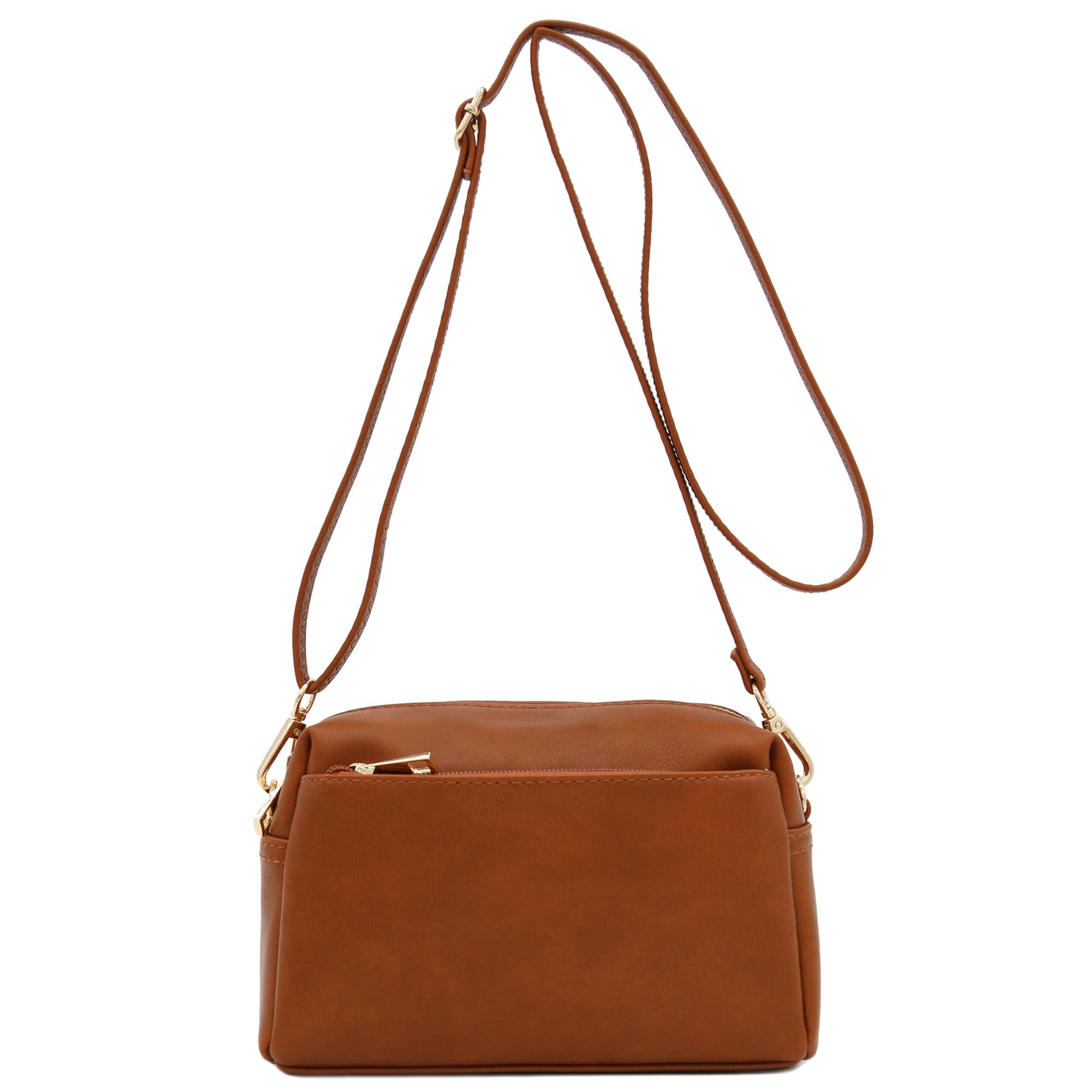 BERLINER BAGS brown leather crossbody shoulder bag