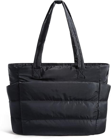 Canvas-and-leather tote bag
