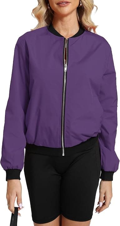 Argstar purple bomber jacket through 3XL
