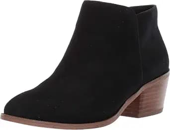 Amazon Essentials black microsuede ankle boots