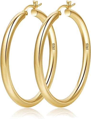 Gold hoop earrings