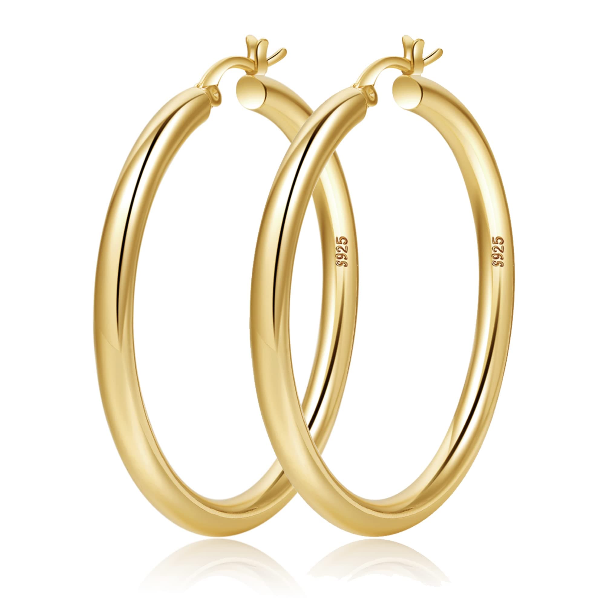 Gold hoop earrings