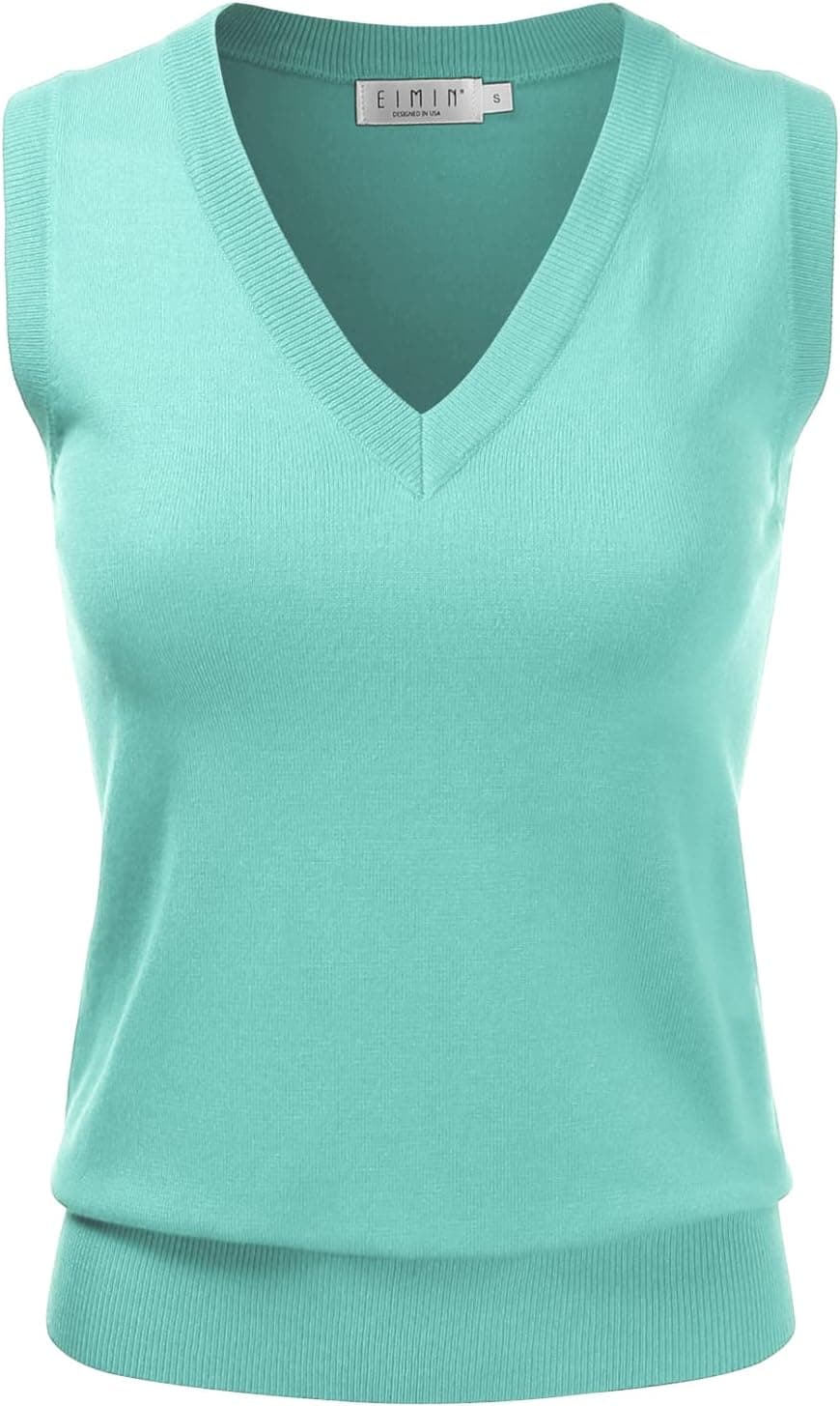 Mint plus-size sweater vest