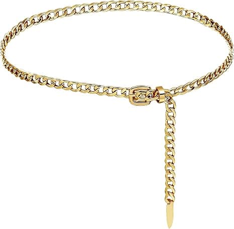 Gold chain belt
