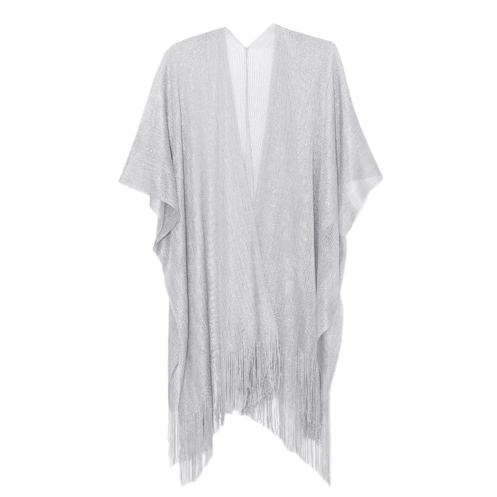 Silver sparkly holographic kimono
