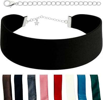 Black velvet ribbon choker