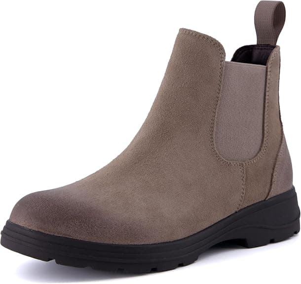 Tan suede Chelsea boots