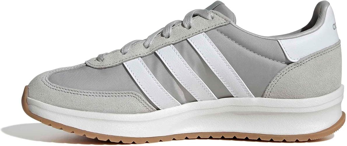 adidas gray-and-white retro sneakers