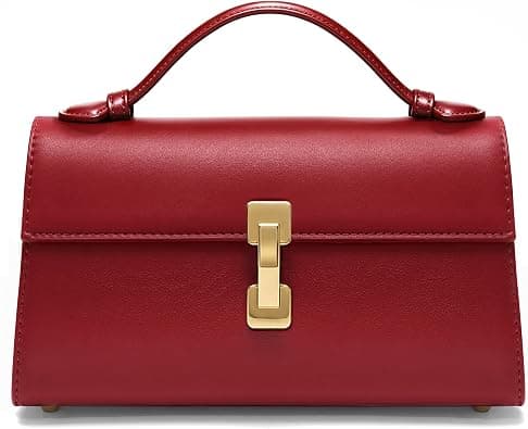 Goinsound red structured clutch